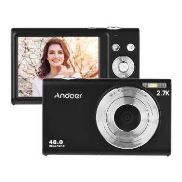 Andoer 2.7K Digital Camera Compact Video Camcorder