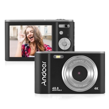 Andoer Portable Digital Camera 48MP 4K 2.88inch IPS Screen