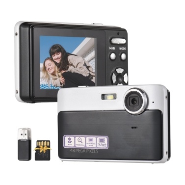 1080P Digital Camera 48MP Pocket Digital Video Camera with 32GB TF Card USB Card Reader