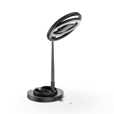 Andoer JMT2 360° Rotatable Mini Ring Light Selfie Ring Light Photography Light