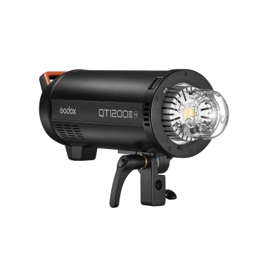 Godox QT1200IIIM 1200W High Speed Studio Flash Light GN105 1/8000s HSS 0.01-0.9S Quick Recycling Time Built-in 2.4G Wireless X System with 40W Modeling Light Bowens Mount for Wedding Portrait Fashion 