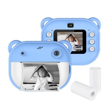 Kids Instant Print Camera 1080P Digital Camera with Dual Lens 2 Inch Screen
