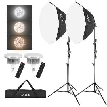Andoer Studio Photography Light kit Softbox Lighting Set