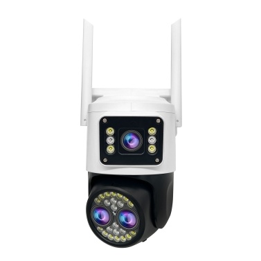 QS-JQ929AH 2MP+2MP Wireless Monitor Camera Triple Lens 5X Zoom Wall Mount Smart WiFi Camera