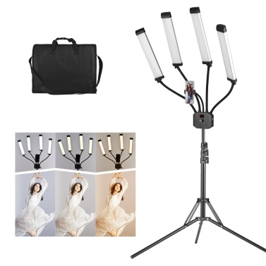 Flexible 4-Arms LED Video Light Photography Fill Light