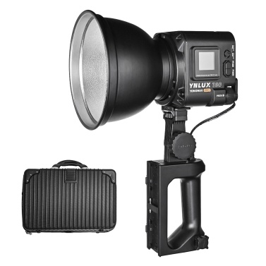 YONGNUO YNLUX100 Pro Compact LED Video Light 120W COB Photography Fill Light with NP-F Battery Handle Standard Reflector Carrying Case Power Adapter