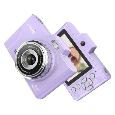 1080P Compact Camera 48MP Dual Lenses 8× Optical Zoom Support 32GB TF Memory Card Mini CCD Camera with 2.8-inch TFT Screen