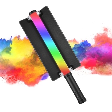 24W RGB Handheld Photography Lamp Portable LED Light with LED Screen