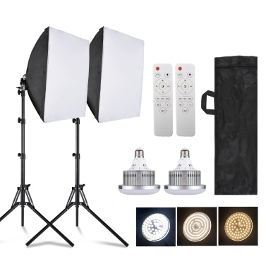 Andoer Studio Photography Light Kit Softbox Lighting Set