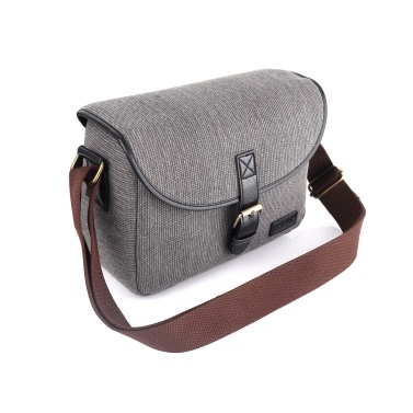 Camera Bag SLR/DSLR Gadget Bag Stylish Retro Shoulder Carrying Bag Photography Accessory Gear Case Flax Material