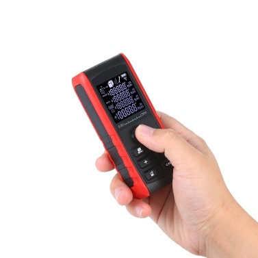Portable Handheld Digital Laser Distance Meter Diastimeter Laser Distance Measuring Instrument Range Finder Area Volume Measurement with Angle Indication 50m