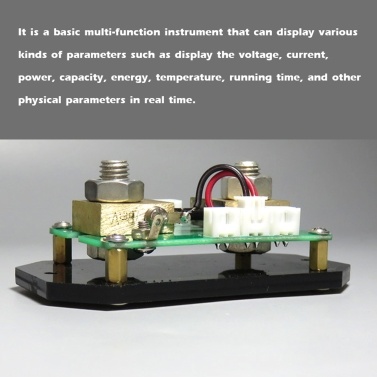 Multi-function Volt-ammeter 1.8 inch LCD Display Voltage Current Instrument with Power Off Memory Function