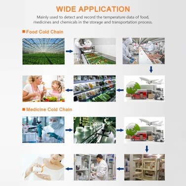 Elitech RC-4 High Accuracy Temperature Data Logger for Cold Chain Transportation