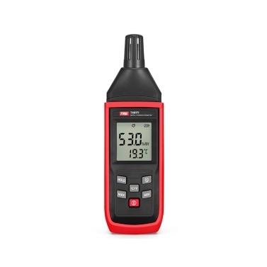 TASI TA8171 Handheld Temperature and Humidity Meter Thermo-Hygrometer Temperature and Humidity Measurement Tester -10℃~50℃ 5%RH~98%RH with Backlight LCD ℃/℉ Conversion