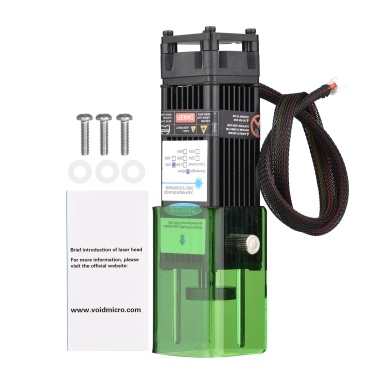 450nm 10W Laser Module with Protective Cover Adjustable Focal Length Laser Engraving Head  for DIY Craft Wood Leather Fabric Paper Cutting Engraving