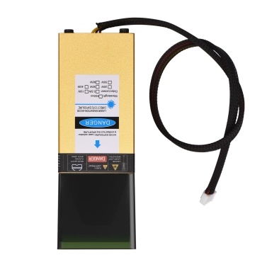 450nm 10W Laser Module Fixed Focal Length Laser Engraving Head High Speed Laser Engraver Cutter 3D Printer CNC Router Laser Module for DIY Craft Wood Leather Fabric Paper Cutting Engraving