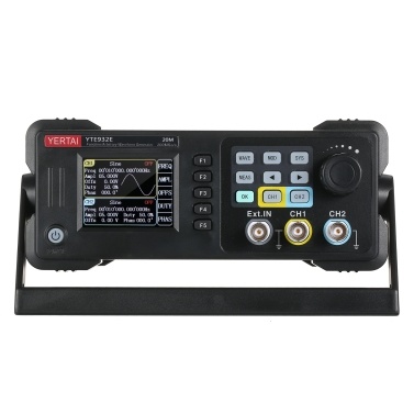 Dual-channel Function Arbitrary Waveform Generator 200MSa/S Sampling Rate 8k Storage Depth Signal Source with 2.4-inch TFT LCD Digital Screen 20M