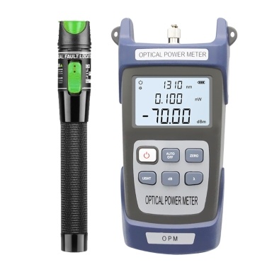 Portable Optical Power Meter High Accurancy Network Tester Kit Digital Display Optical Fiber Testerand Visual Fault Locator 20mW