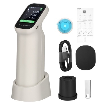 Rechargeable Colorimeter Handheld Chromometer Spectrophotometer Auto Calibration Color Difference Tester 6mm & 11mm Test Aperture IPS Touchscreen