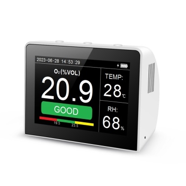 3-in-1 Multifunctional Air Quality Detector Temperature Humidity Monitor Indoor/Outdoor O2 Tester
