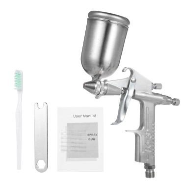 High Volume Low Pressure Mini Spray Machine Air Paint Sprayer with 0.5mm Nozzle 150cc Capacity Cup Gravity Feed Spray Paint Machine for House Painting Automotive and Furniture Painting