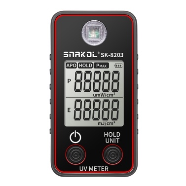High Precise Ultraviolet Illuminometer Portable Illuminance Meter Handheld Illumination Test Meter LCD Display with Data Hold Automatic Shutdown Functions