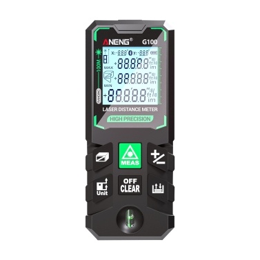 ANENG G100 Smart High-Precision Laser Rangefinder Green Laser Distance Meter 30 Set of Data Storage Autonomous Calibration Multi-function Tool