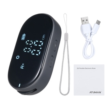 Digital Tape Measure 328-ft for Smart Easy Measurement of Complex Irregular Shapes Large LCD Unit Switching Rechargeable Electronic Rolling Measuring Tool for Body Diameter Measurements