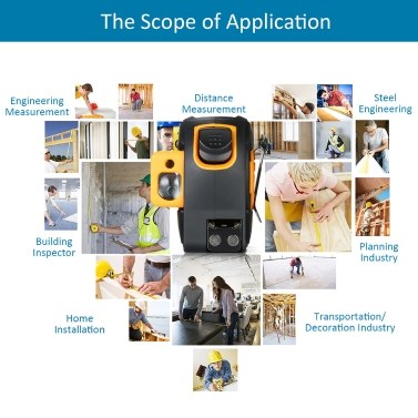 SNDWAY Digital Laser Distance Meter Rangefinder 40m