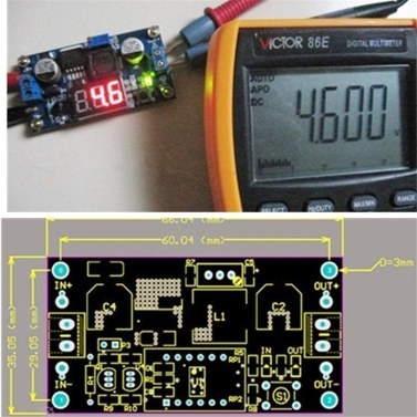 Power Supply LED Digital Display Voltage Regulator Voltmeter