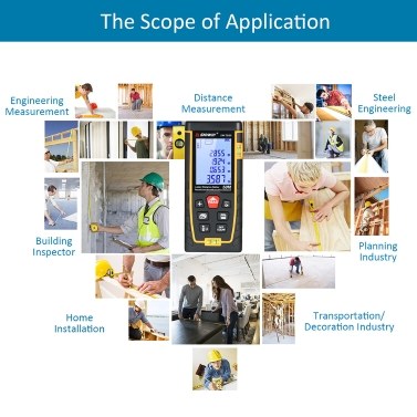 SNDWAY SW-TG100 Handheld Digital Laser Distance Meter (100m)