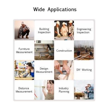 MiLESEEY DT10  2 in 1 Digital Laser Distance Meter Tapeline 40m