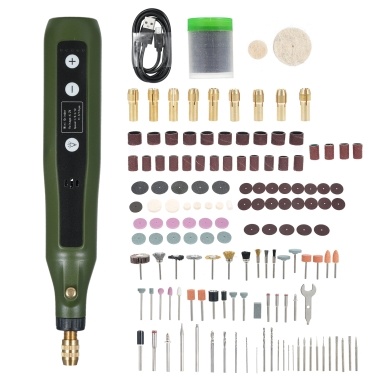 Mini Rotary Tool Kit 5-Speed Grinder Set Multi-Purpose 4.2V Power Rotary Tools with 180Pcs Accessories For Engraving Sanding Grinding Polishing Carving Etching DIY Crafting