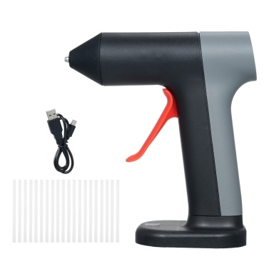 3.7V Hot Melt Glue Machine Kit 30s Fast Preheating Mini Glue Machine with 20Pcs Glue Sticks 2000mAh Rechargeable Battery for Crafts DIY Projects and Repairs