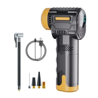 Handheld Tire Inflator Portable Air Compressor Electric Air Pump for Car Tires with Auto Stop LED Light for Motorcycle Bicycle Balls Swmming Toys