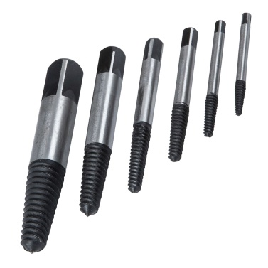 5Pcs Screw Extractor Set Damaged Screw Remover Tools Spiral Friction