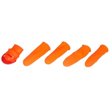 Silicone Thumb Knife Set Garden Herbs Picker Harvesting Picking Tools Gardening Plant Pruning Kitchen Food Preparation Vegetable Trimming with Cut-Resistant Finger Guards S Size