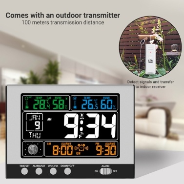 KKmoon Digital Multifunctional Clock & Thermo-Hygrometer Thermometer & Hygrometer RF Clock