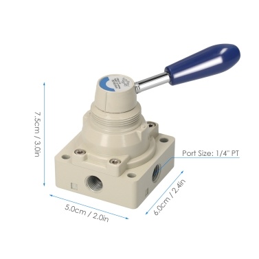 KKmoon Rotary Lever Hand Valve 3/8