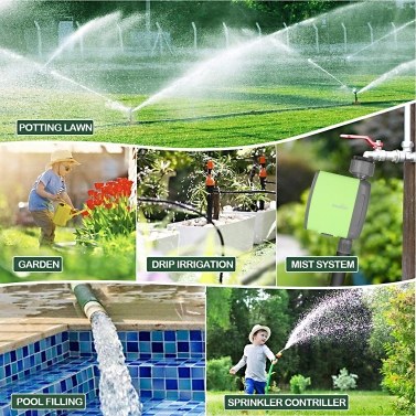 BT Water  Flow Meter Automatic Watering Sprinkler System Irrigation Controller