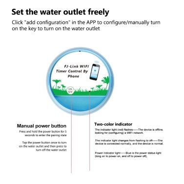 Sprinkler Timer Automatic Irrigation Controller Watering Timer APP Remote Control WiFi Connection for Garden Lawns Patio Agriculture