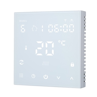 Wi-Fi Smart Digital Thermostat Temperature Controller APP Control LCD Display Touch-Control Panel Programmable Timer 3A for Gas Boiler Syetem & Water Heating System