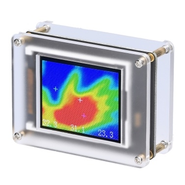 MLX90640 USB Power Supplys 1.8 Inch TFT Display Handheld Infrared Temperature Sensors Digital Infrared Thermal Imager Multipurpose Detection Tool with Acrylic Cover