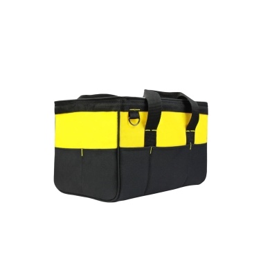 Multi-purpose Oxford Fabric Tool Bag Wide Mouth Zipper Bag Multifunction Utility Bag with Carrying Handle 600D Oxford Cloth Tool Tote