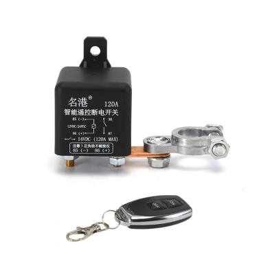 Car Auto Universal Wireless Remotes Control Battery Switch Intelligent Switch Relay Car Battery Disconnect Cut Off Isolator Switch