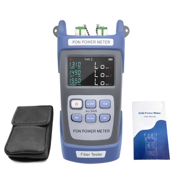 Handheld PON Power Meter Optical Fiber Tester Network Ten Data Storage 1310nm 1490nm 1550nm Video FTTX ONT OLT Signals Measurement Device