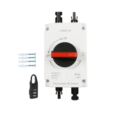 32A 4P PV Direct Current Disconnect Switch Outdoor Dustproof and Waterproof Transfer Switch IP66 Photovoltaic Direct Current Switch