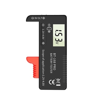 168 PRO Digital Display Universal Battery Tester Portable Battery Capacity Indicator
