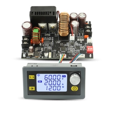 LCD Display Adjustable Direct Current Stabilized Voltage Power Supplys Constant Voltage and Constant Current 20A 1200W Step-down Module
