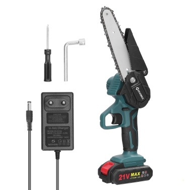 21V 6inch Portable Electric Pruning Saws Rechargeable Small Wood Spliting Chainsaw